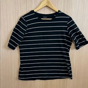 Who what wear black/white stripe size Large
